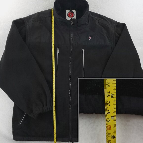SCOTTeVEST Fleece Jacket TEC Convertible Zip Sleeves SeV Men's XXL NWOT - Picture 7 of 12